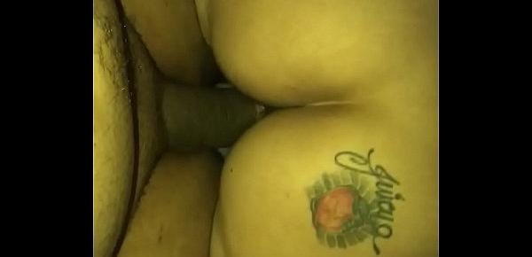  IG @Juicylatinawife  - phat booty bounces on Papi hard dick